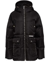 DSquared² - Quilted Hooded Coat - Lyst