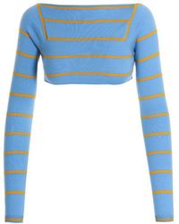 Emilio Pucci - Cut-Out Cropped Sweater - Lyst