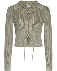 Filippa K - Lace-detail Cotton Cardigan - Lyst