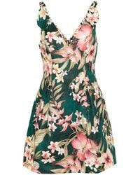 Zimmermann - Lexi Floral-print Mini Dress - Lyst