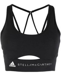 adidas By Stella McCartney - Sporty Logo Bra - Lyst