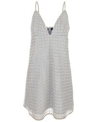 ROTATE BIRGER CHRISTENSEN - V Neck Mini Dress - Lyst