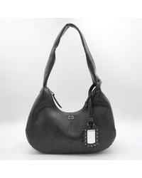 Ganni - Leather Hobo Medium Shoulder Bag - Lyst