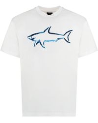 Paul & Shark - Logo Cotton T-Shirt - Lyst