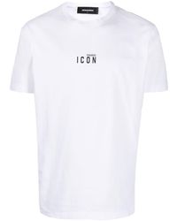 DSquared² - Icon Cotton T-shirt - Lyst
