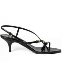 Miu Miu - Patent Leather Sandals With Buckles - Lyst