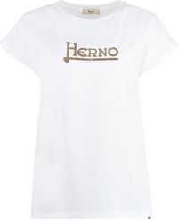 Herno - T-Shirt With Logo - Lyst
