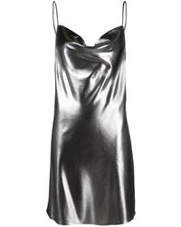 ROTATE BIRGER CHRISTENSEN - Rotate Metallic Mini Slip Dress - Lyst