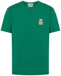 Moschino - T-Shirt With Teddy Bear Motif - Lyst