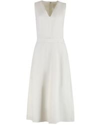 Calvin Klein - Linen-Blend Dress - Lyst