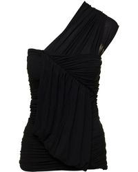 Rick Owens - One-Shoulder Draped Top - Lyst