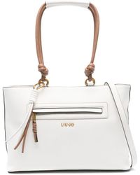 Liu Jo - Synthetic Leather Tote Bag With Tassel - Lyst