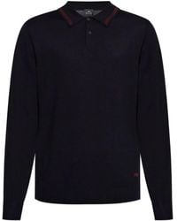 Paul Smith - High Neck Polo With Zip - Lyst