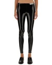 Fiorucci Vinyl Footed Leggings in Black Lyst UK