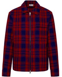 Moncler - Two-tone Wool Shirt - Lyst