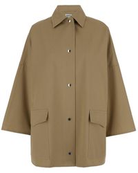 Totême - Overshirt Jacket With Snap Buttons - Lyst