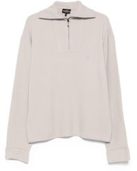 Emporio Armani - Half Zip Turtle Neck Sweater - Lyst