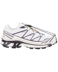 Salomon - 'Xt-6' Low Top Sneakers With Front Lace-Up Closure And Mxi Logo Lettering - Lyst