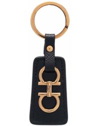 Ferragamo - Gancini Leather Key Chain - Lyst