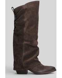 GISÉL MOIRÉ - Hunter Texan Boots - Lyst