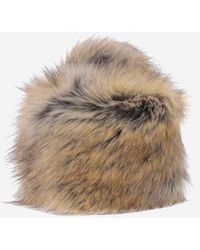 Grevi Synthetic Fur Cossack Hat - Brown