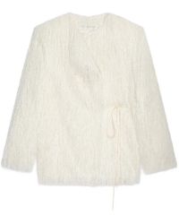 Dries Van Noten - Fringed Wrap Jacket - Lyst