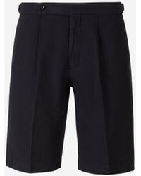 Incotex - Cotton And Linen Bermuda Shorts - Lyst