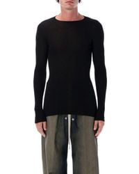 Rick Owens - Ribbed Knit Crewneck - Lyst