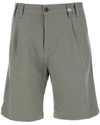 Myths - Bermuda Pants With Pences And Contrasting Stitching On The Pocket - Lyst