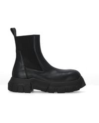 Rick Owens - Leather Beatle Bozo Tractor Ankle Boots - Lyst