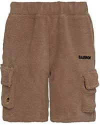 Barrow - Fleece Cargo Shorts With Logo - Lyst
