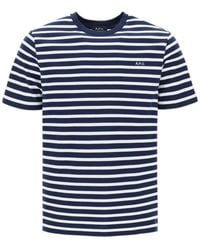 A.P.C. - Emilien Striped T Shirt - Lyst
