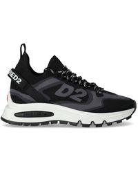 DSquared² - Run Ds2 Black And Grey Sneaker - Lyst