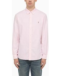 Polo Ralph Lauren - Pink/white Striped Cotton Shirt - Lyst