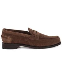 BERWICK  1707 - Kudu Reverse Baltic Loafers Shoes - Lyst