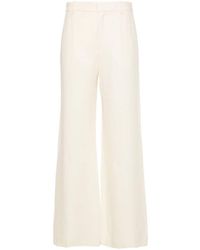 Chloé - Linen Flared Trousers - Lyst