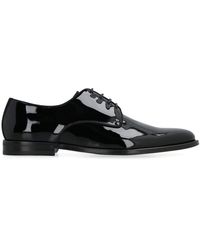 Dolce & Gabbana - Patent Leather Lace-Up Derby Dress Shoes - Lyst