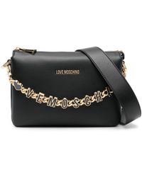 Love Moschino - Shoulder Bag With Chain And Logo - Lyst