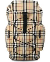 Burberry - Murray Archive Check Drawstring Fasten Backpack - Lyst