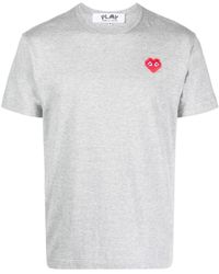 COMME DES GARÇONS PLAY - Short-sleeve Cotton T-shirt - Lyst