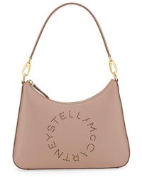Stella McCartney - Small Shoulder Bag With Logo - Lyst