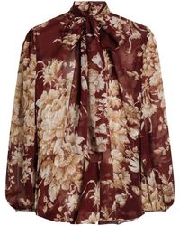 Dolce & Gabbana - Rose- Chiffon Shirt - Lyst