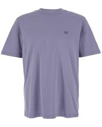 C.P. Company - T-Shirt With Logo Printed On The Front - Lyst