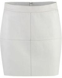 P.A.R.O.S.H. - Leather Mini Skirt - Lyst
