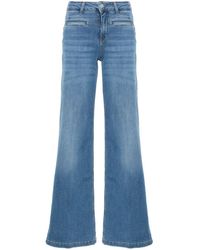 Liu Jo - Flared Stretch Cotton Jeans - Lyst