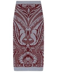 Etro - Woolen Skirt - Lyst