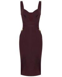 Elisabetta Franchi - Structured Bodice Evening Dress - Lyst