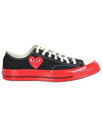 COMME DES GARÇONS PLAY Converse Red Sole Chuck 70 Low Sneakers - Black