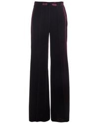 Forte Forte - Plain Velvet Flare Pants - Lyst