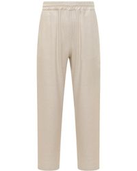 Gcds - Wide Linen Trousers - Lyst